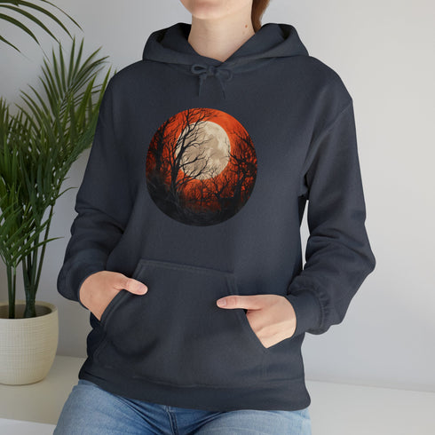 Halloween Harvest Moon - Graphic Hooded Sweatshirt